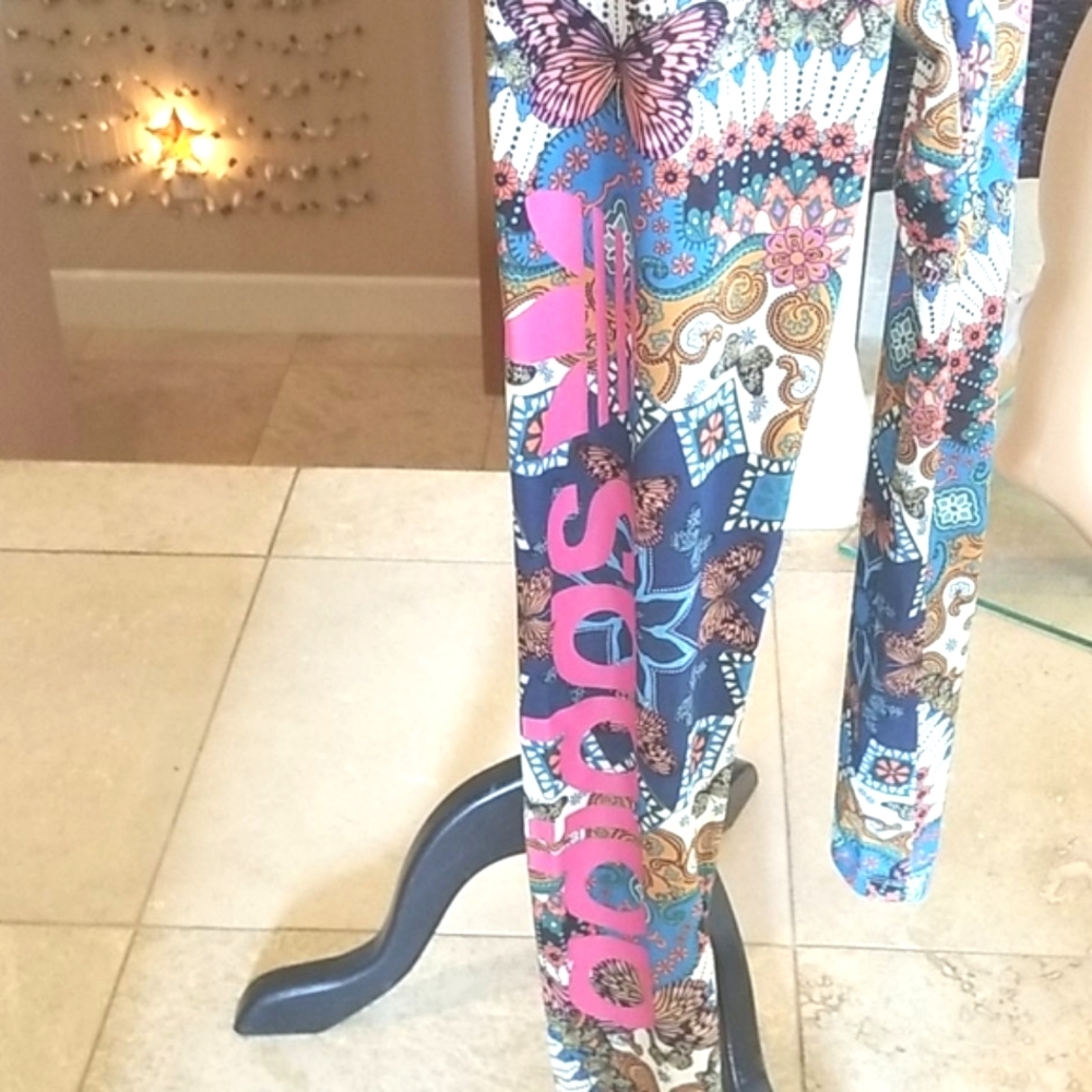 ADIDAS × FARM RIO Blue BORBOMIX Collector ZIPS Track Jacket & Leggings SET NWT S - Picture 8 of 16